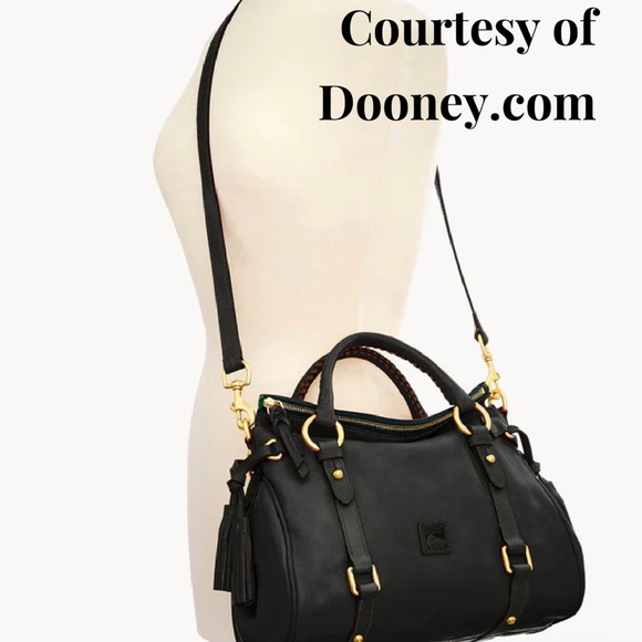 Dooney & Bourke, Florentine Satchel (Navy) REGULAR SIZE NOT MINI - Picture 12 of 14